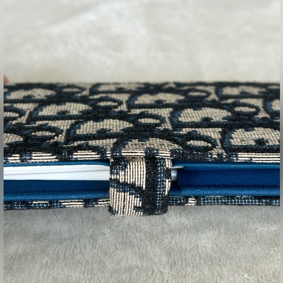 Vintage Christian Dior Blue Trotter Canvas Comb/Mirror Vanity Case, Rare Unique! - Picture 10 of 16